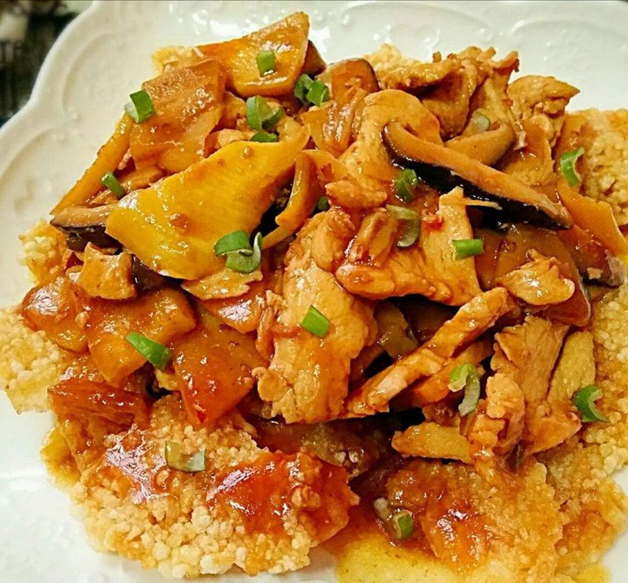 锅巴肉片简单又好吃，让你爱上这样一道独特味道的美食