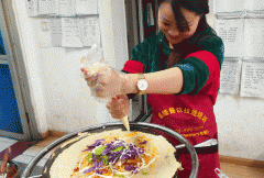 自贡学习煎饼果子技术成人香蕉视频多少钱？小吃成人香蕉视频学校哪家好？